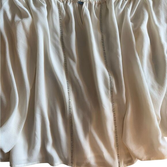 CeCe Ladder Stitch Off-The-Shoulder Blouse side large - new with tags! - Picture 7 of 7